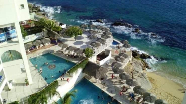 Suite En Torres Gemelas A Pie De Playa 611 Acapulco Luaran gambar