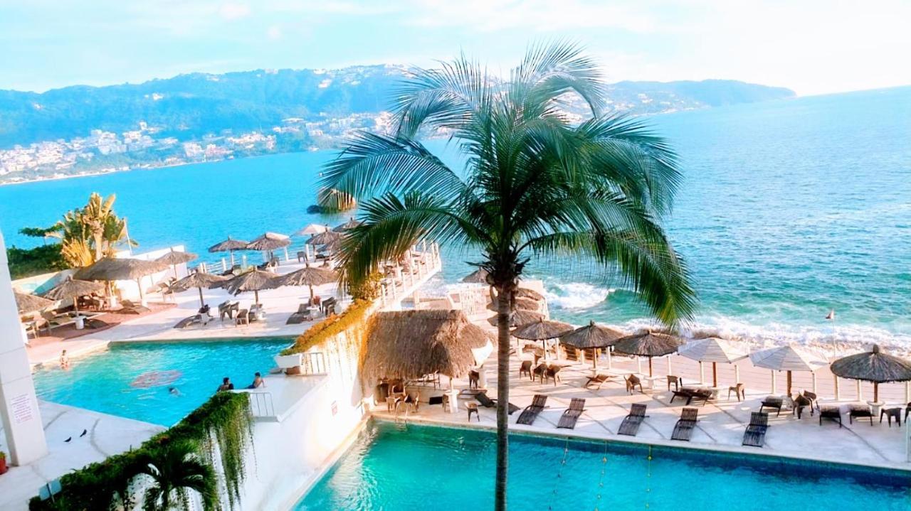 Suite En Torres Gemelas A Pie De Playa 611 Acapulco Luaran gambar
